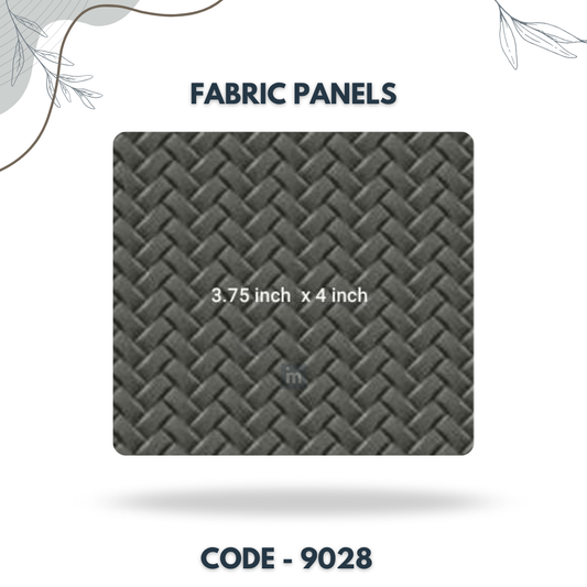 9028 - 3.75 X 4 INCH - LEATHER, FABRIC AND CORK SERIES -FURLITE - FABRIC PANEL