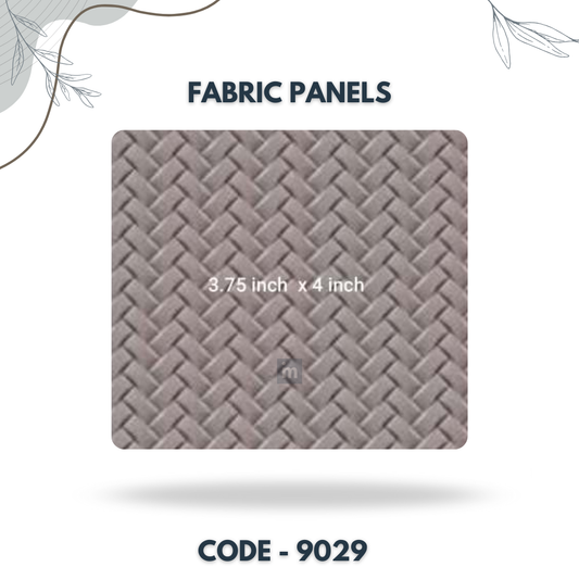 9029 - 3.75 X 4 INCH - LEATHER, FABRIC AND CORK SERIES -FURLITE - FABRIC PANEL