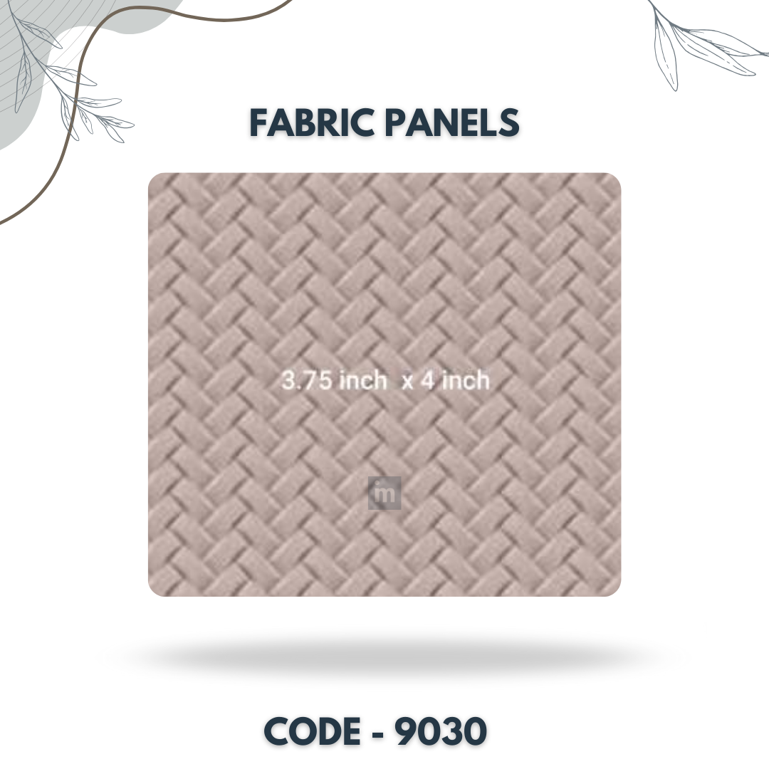 9030 - 3.75 X 4 INCH - LEATHER, FABRIC AND CORK SERIES -FURLITE - FABRIC PANEL