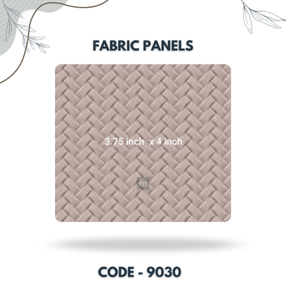 9030 - 3.75 X 4 INCH - LEATHER, FABRIC AND CORK SERIES -FURLITE - FABRIC PANEL