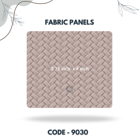 9030 - 3.75 X 4 INCH - LEATHER, FABRIC AND CORK SERIES -FURLITE - FABRIC PANEL