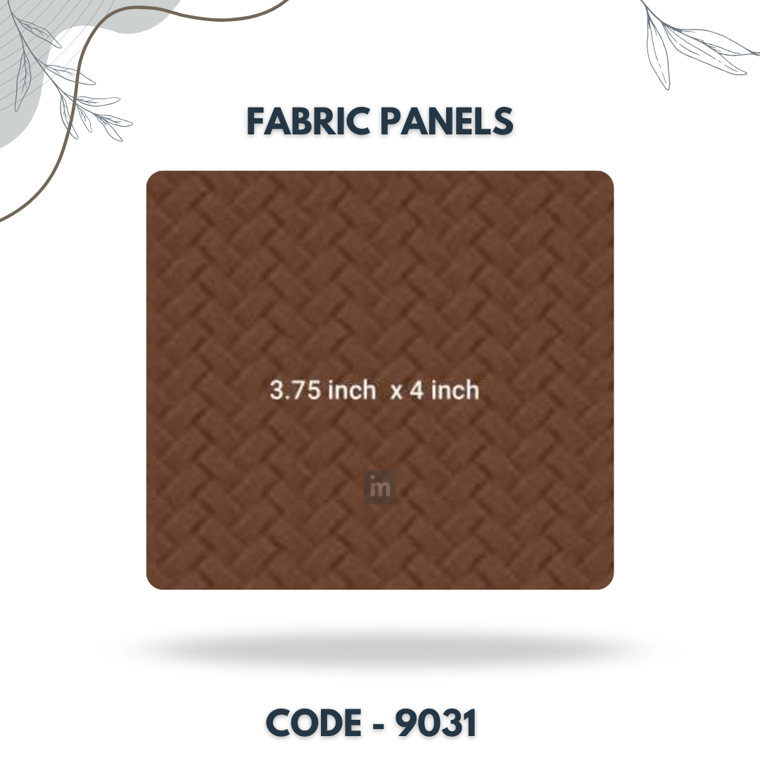 9031 - 3.75 X 4 INCH - LEATHER, FABRIC AND CORK SERIES -FURLITE - FABRIC PANEL