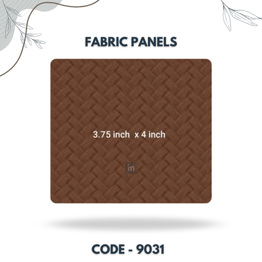 9031 - 3.75 X 4 INCH - LEATHER, FABRIC AND CORK SERIES -FURLITE - FABRIC PANEL