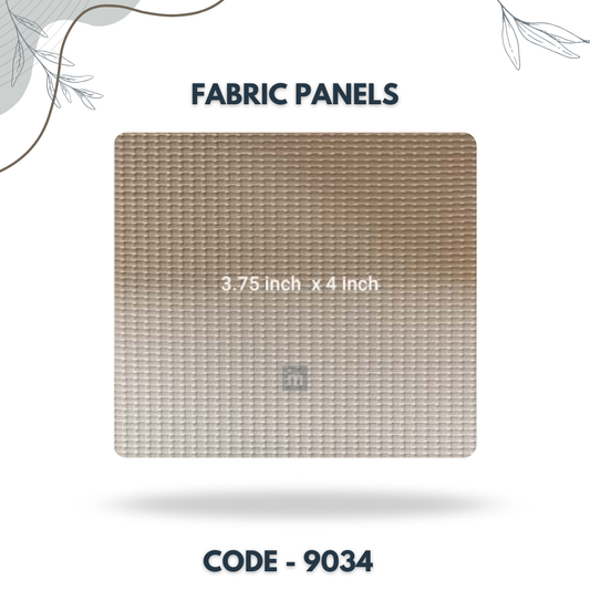 9034 - 3.75 X 4 INCH - LEATHER, FABRIC AND CORK SERIES -FURLITE - FABRIC PANEL