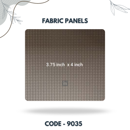 9035 - 3.75 X 4 INCH - LEATHER, FABRIC AND CORK SERIES -FURLITE - FABRIC PANEL