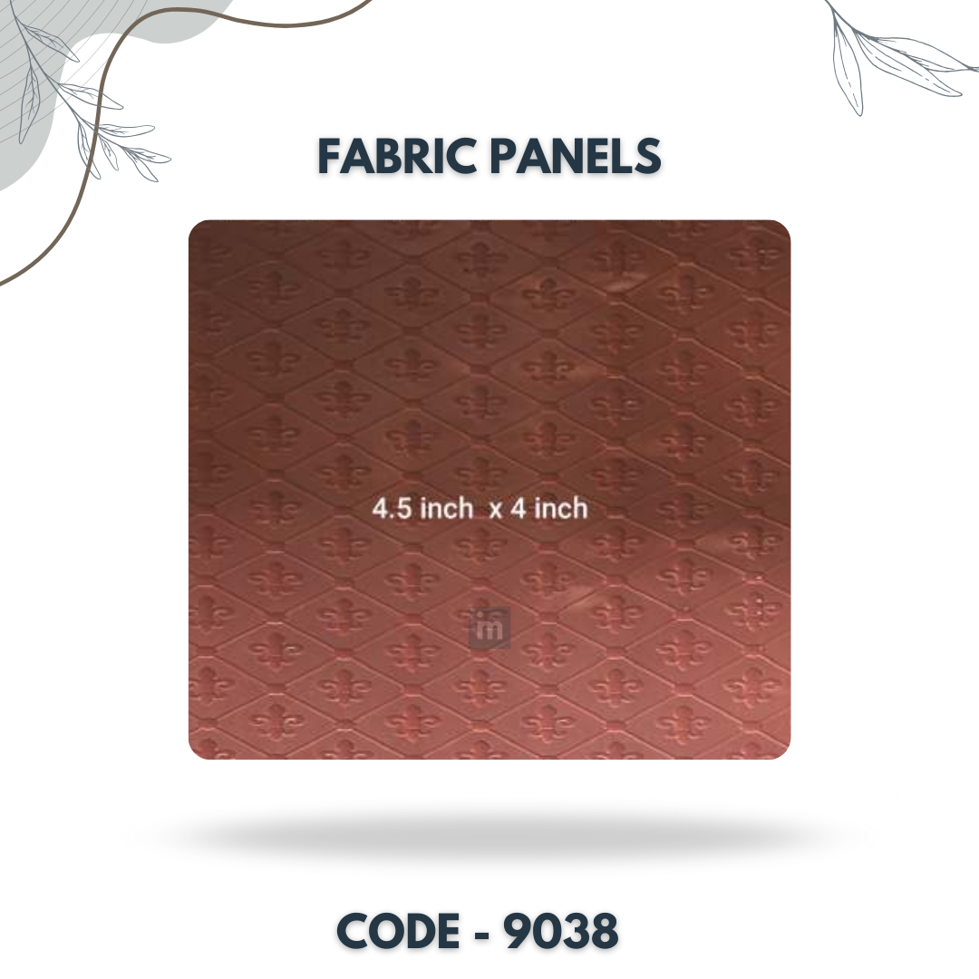 9038 - 4.5 X 4 INCH - LEATHER, FABRIC AND CORK SERIES -FURLITE - FABRIC PANEL