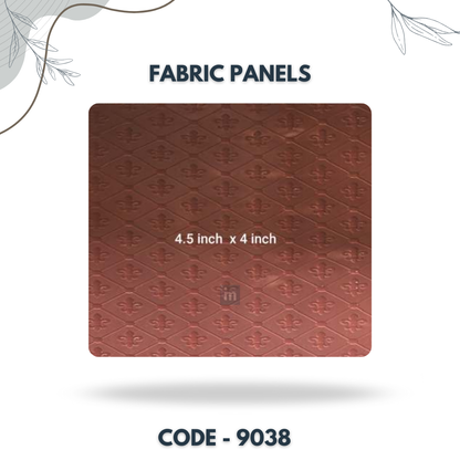 9038 - 4.5 X 4 INCH - LEATHER, FABRIC AND CORK SERIES -FURLITE - FABRIC PANEL