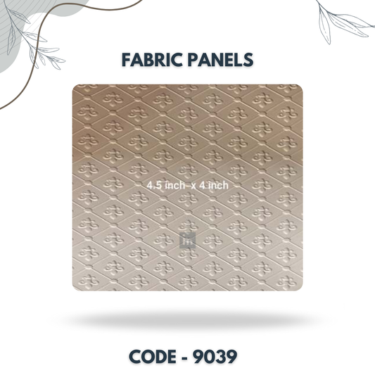 9039 - 4.5 X 4 INCH - LEATHER, FABRIC AND CORK SERIES -FURLITE - FABRIC PANEL