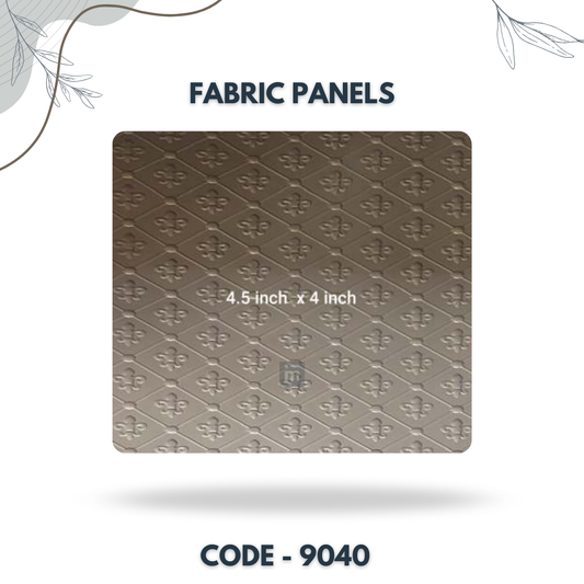 9040 - 4.5 X 4 INCH - LEATHER, FABRIC AND CORK SERIES -FURLITE - FABRIC PANEL