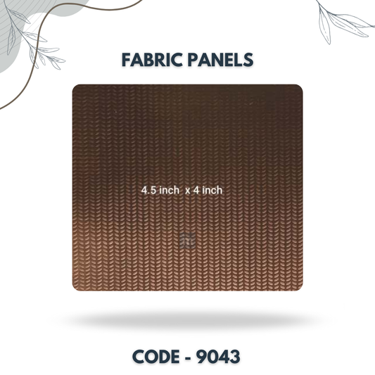 9043 - 4.5 X 4 INCH - LEATHER, FABRIC AND CORK SERIES -FURLITE - FABRIC PANEL