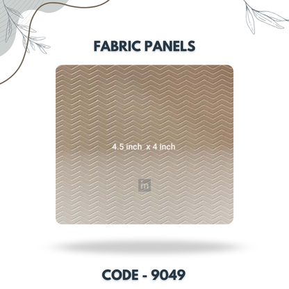 9049 - 4.5 X 4 INCH - LEATHER, FABRIC AND CORK SERIES -FURLITE - FABRIC PANEL