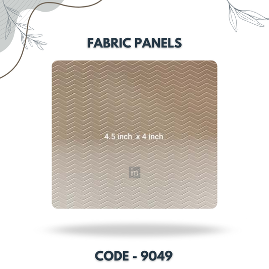 9049 - 4.5 X 4 INCH - LEATHER, FABRIC AND CORK SERIES -FURLITE - FABRIC PANEL
