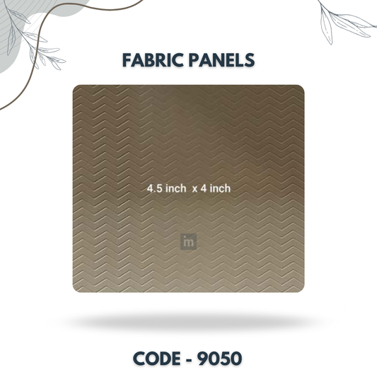 9050 - 4.5 X 4 INCH - LEATHER, FABRIC AND CORK SERIES -FURLITE - FABRIC PANEL
