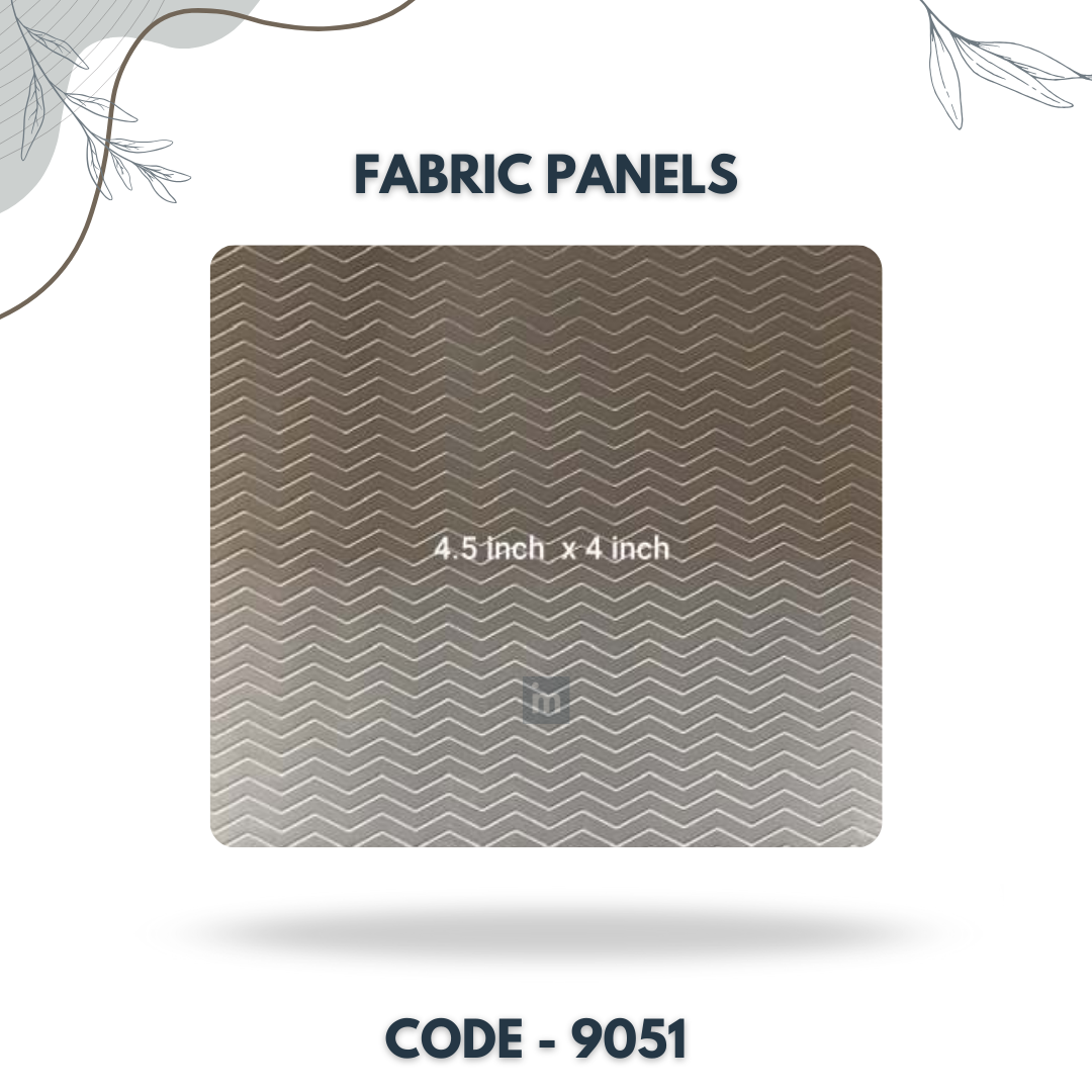 9051 - 4.5 X 4 INCH - LEATHER, FABRIC AND CORK SERIES -FURLITE - FABRIC PANEL