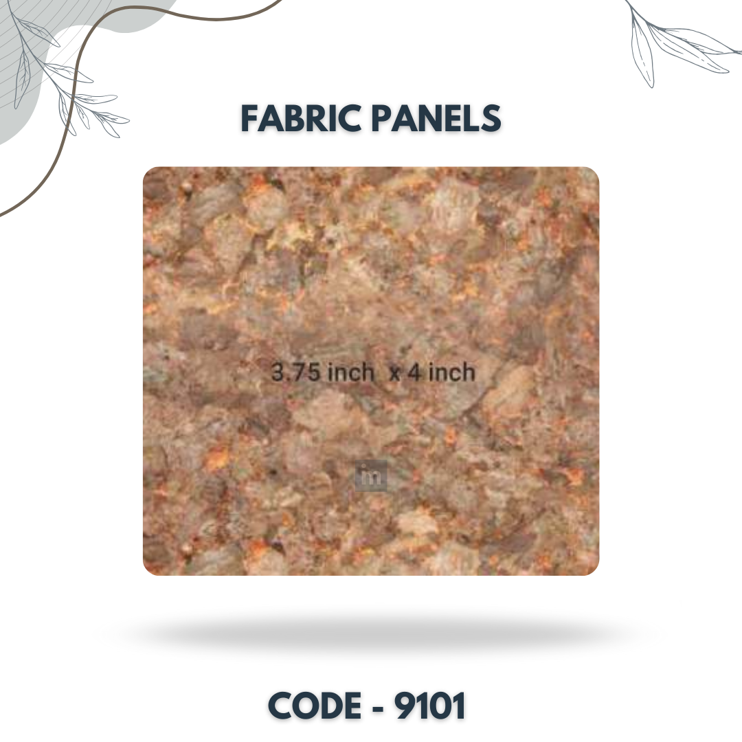 9101 - 3.75 X 4 INCH - LEATHER, FABRIC AND CORK SERIES -FURLITE - FABRIC PANEL