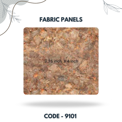 9101 - 3.75 X 4 INCH - LEATHER, FABRIC AND CORK SERIES -FURLITE - FABRIC PANEL