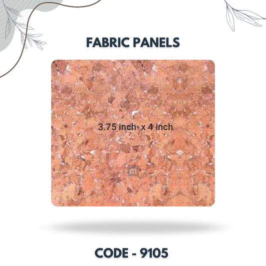 9105 - 3.75 X 4 INCH - LEATHER, FABRIC AND CORK SERIES -FURLITE - FABRIC PANEL