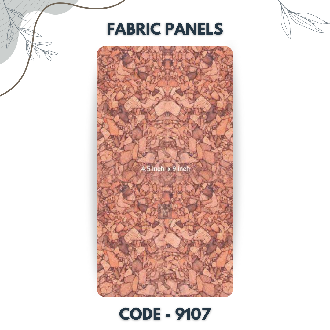9107 - 4.5 X 9 INCH - LEATHER, FABRIC AND CORK SERIES -FURLITE - FABRIC PANEL