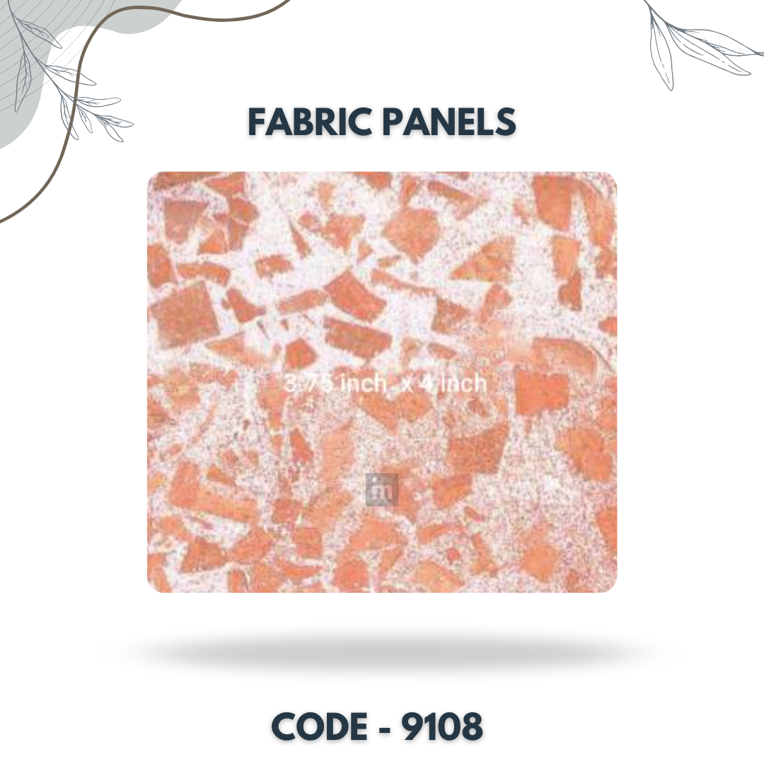 9108 - 3.75 X 4 INCH - LEATHER, FABRIC AND CORK SERIES -FURLITE - FABRIC PANEL