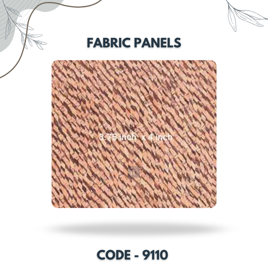 9110 - 3.75 X 4 INCH - LEATHER, FABRIC AND CORK SERIES -FURLITE - FABRIC PANEL