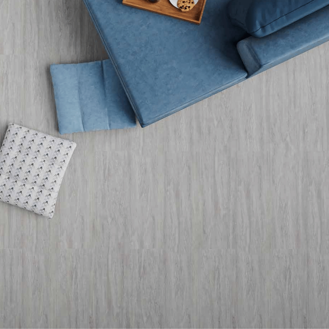 AC: HF000837 - CAMBREY GREY- STONE - BLISS COLLECTION - 8.86INCH X 48.03INCH X 4MM - CLICK N LOCK TILES - WELSPUN FLOORING