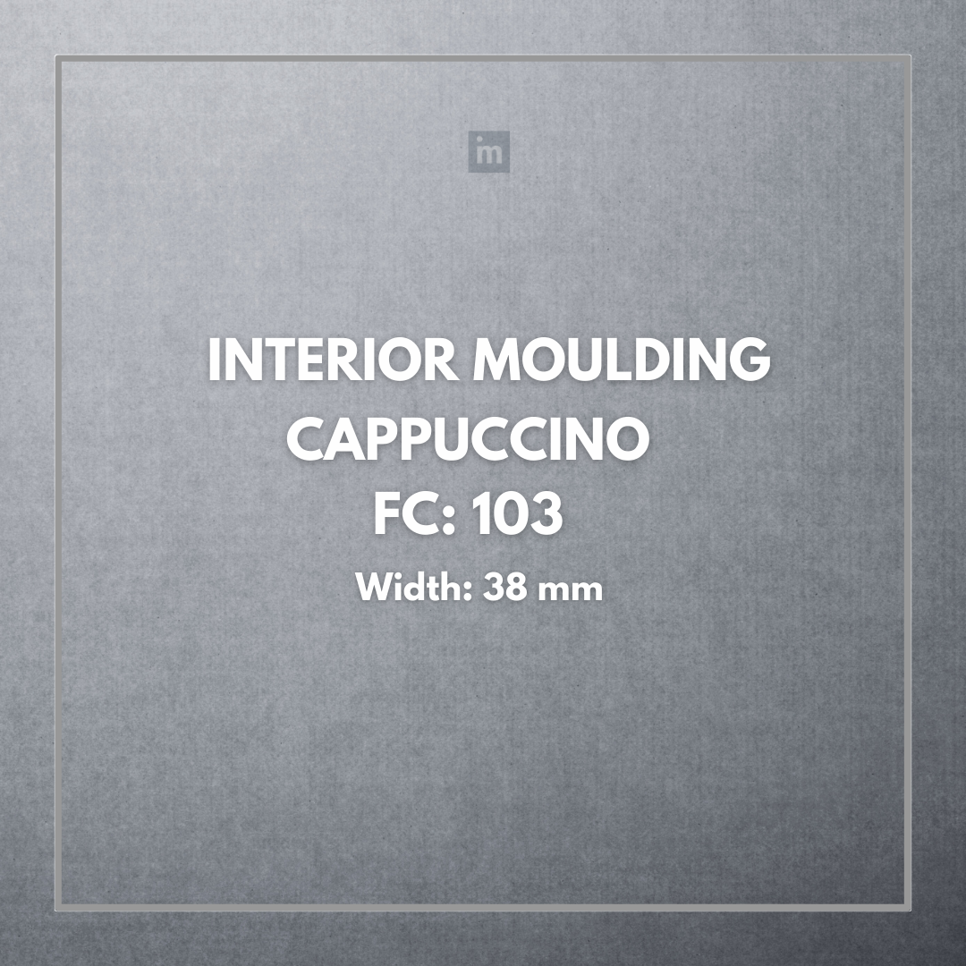 FW 103- 38MM WIDTH - CAPPUCCINO- FLOURISH INTERIOR MOULDING
