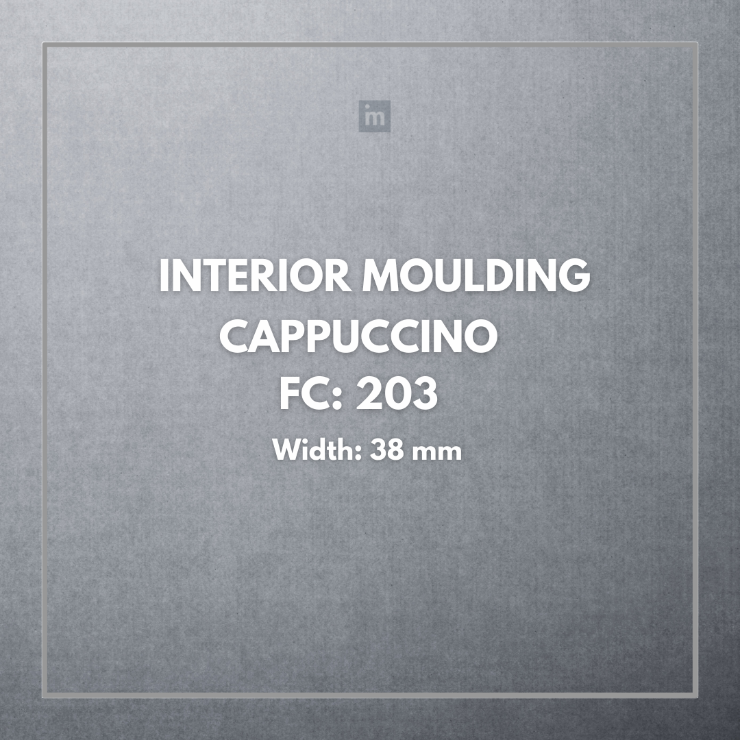 FW 203- 38MM WIDTH - CAPPUCCINO- FLOURISH INTERIOR MOULDING