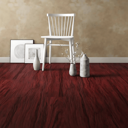 AC: HF000553 - CAROLINA CHERRY - WOOD - ARISTO COLLECTION - 8.86INCH X 48.03INCH X 5MM - CLICK N LOCK TILES - WELSPUN FLOORING