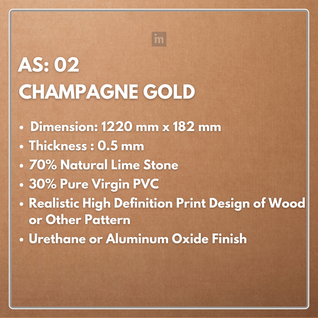 AS - 02 - CHAMPAGNE GOLD - SPC FLOORING