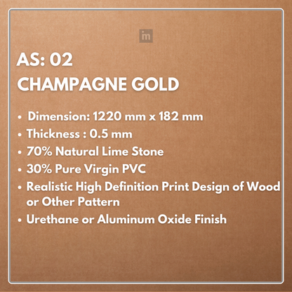 AS - 02 - CHAMPAGNE GOLD - SPC FLOORING