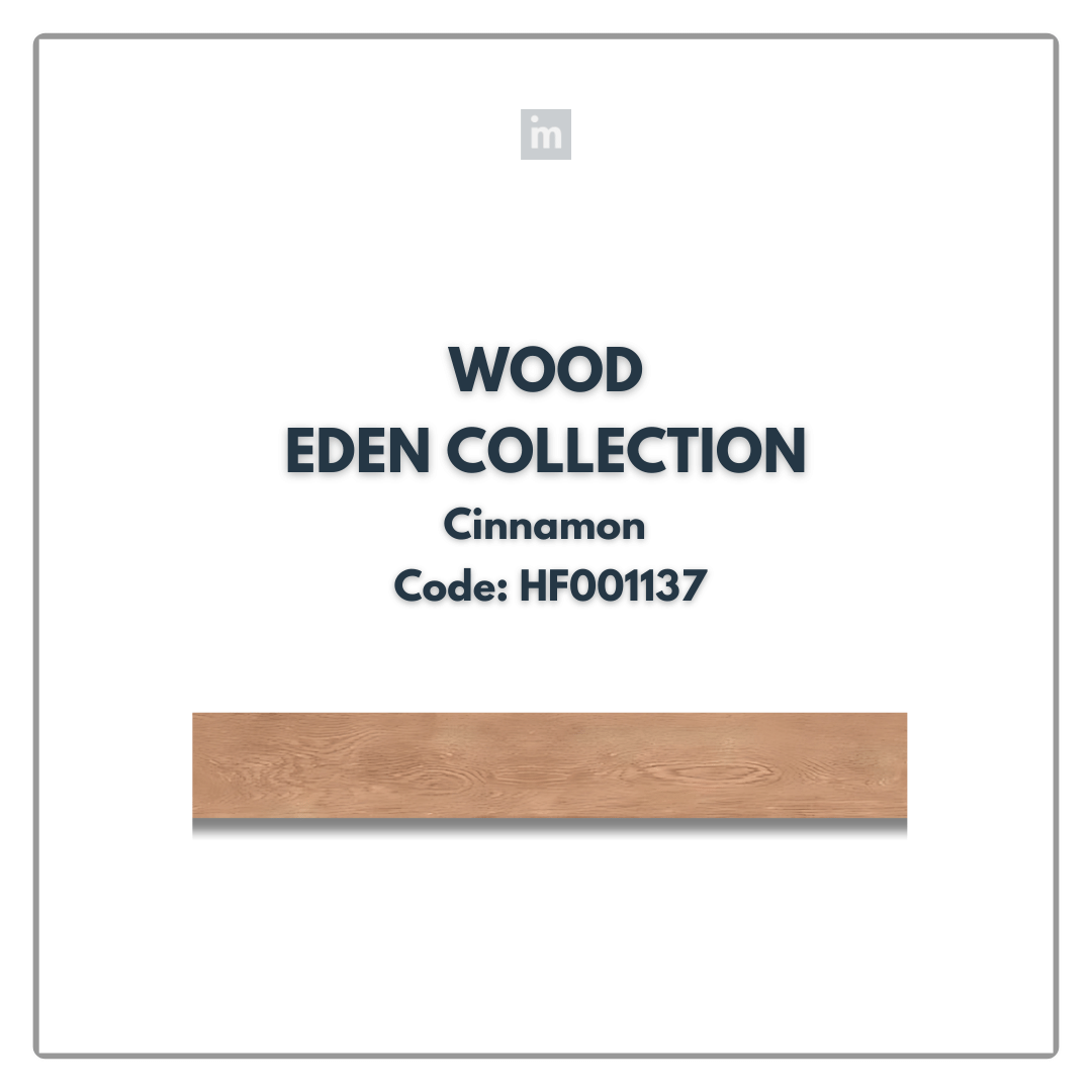 AC: HF001137 - CINNAMON  - WOOD - EDEN COLLECTION -  CLICK N LOCK TILES - WELSPUN FLOORING