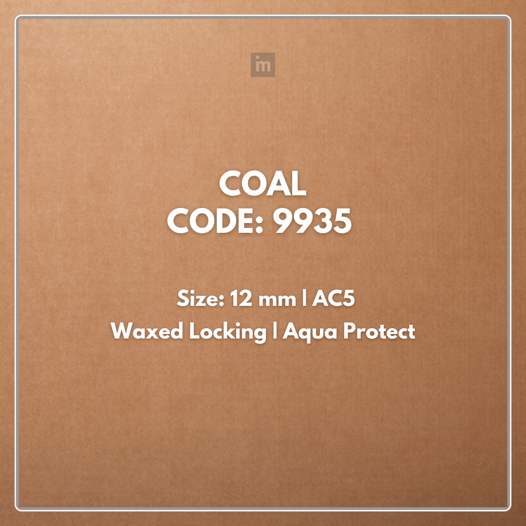 9935 - COAL - AC5 12MM - HERITAGE COLLECTION - LAMINATE WOODEN FLOORING