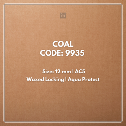 9935 - COAL - AC5 12MM - HERITAGE COLLECTION - LAMINATE WOODEN FLOORING
