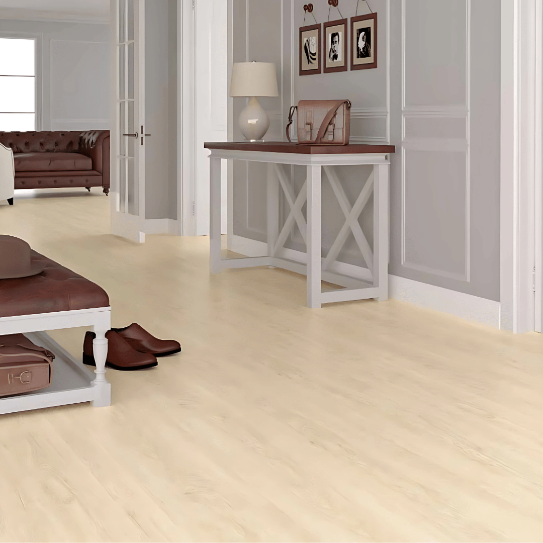 AC: HF000809 - COASTAL SAND OAK - WOOD - BLISS COLLECTION - 8.86INCH X 48.03INCH X 4MM - CLICK N LOCK TILES - WELSPUN FLOORING