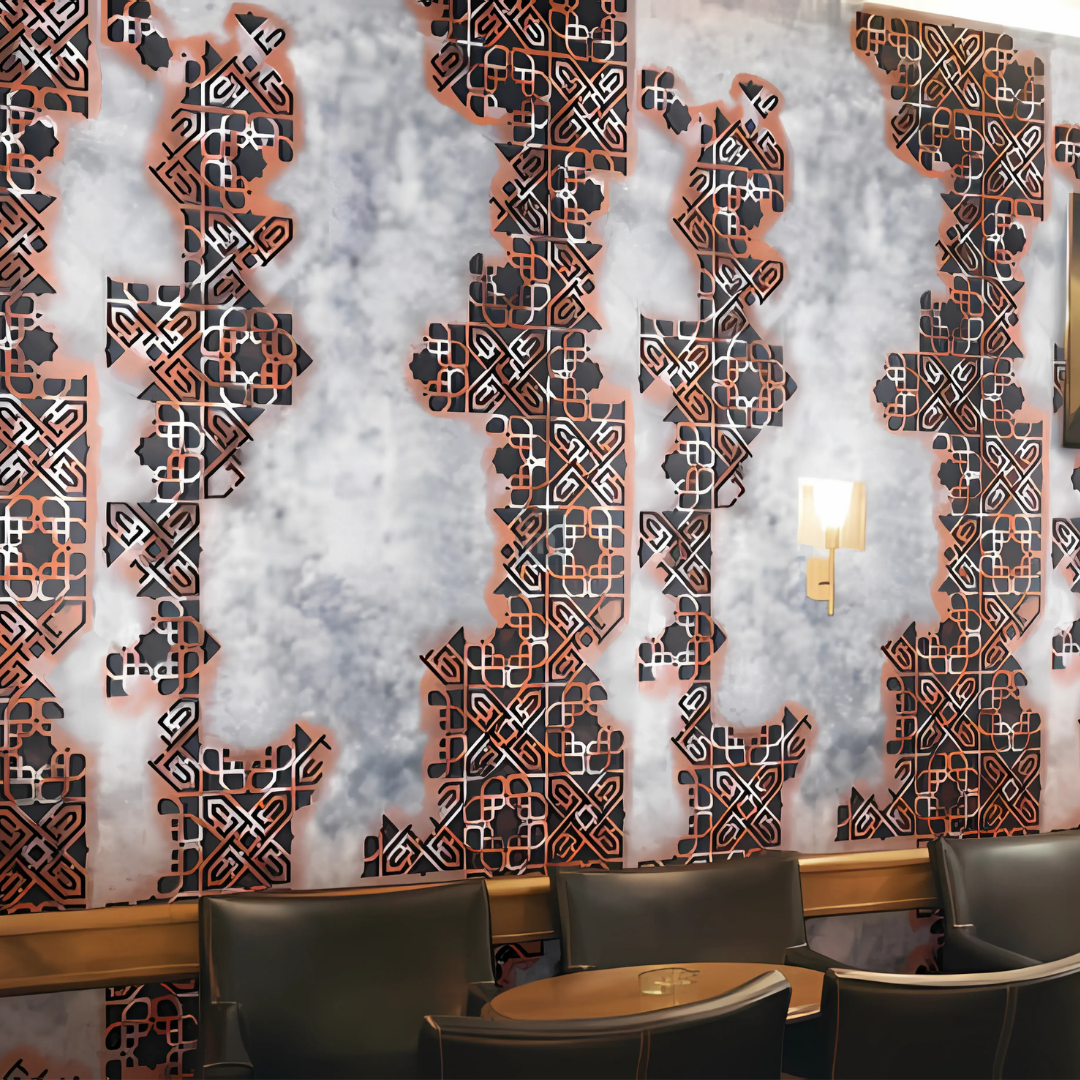 5605 - 12MM THICKNESS - 8'X4' SIZE - 28KG WEIGHT-  HDHMR MDF - DECORATIVE SURFACE