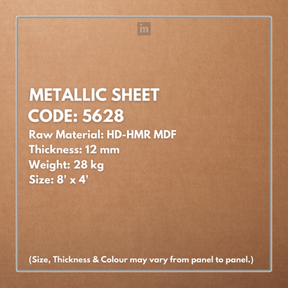 5628 - 12MM THICKNESS - 8'X4' SIZE - 28KG WEIGHT-  HDHMR MDF - DECORATIVE SURFACE