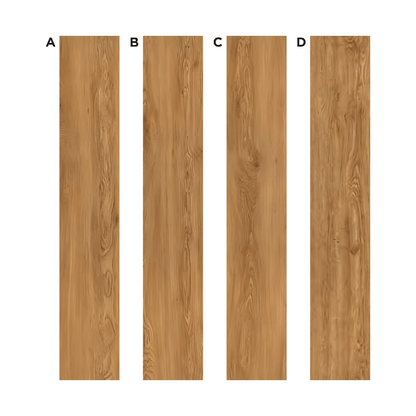 AC: HF000807 - COPPER OAK - WOOD - BLISS COLLECTION - 8.86INCH X 48.03INCH X 4MM - CLICK N LOCK TILES - WELSPUN FLOORING