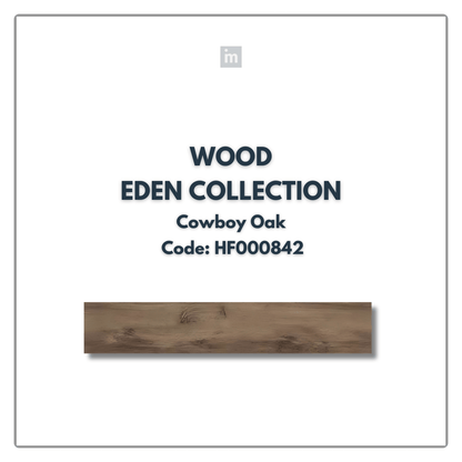 AC: HF000842 - COWBOY OAK - WOOD - EDEN COLLECTION -  CLICK N LOCK TILES - WELSPUN FLOORING