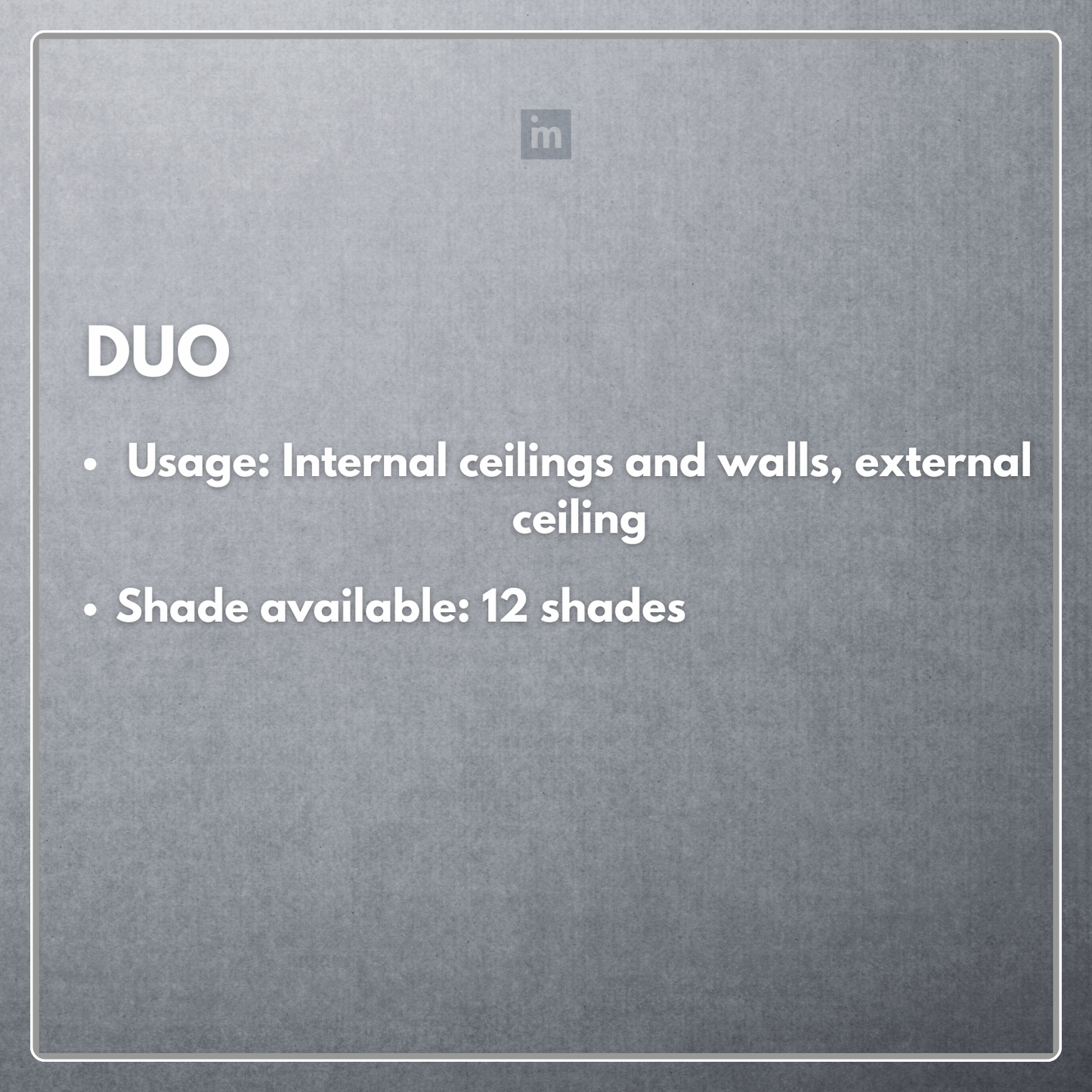 DUO PANELS / 340MM  X 3060MM / INTERNAL CEILINGS AND WALLS / EXTERNAL CEILINGS / PARE INNOV+ / SOFFIT PANELS