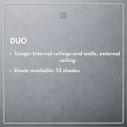 DUO PANELS / 340MM  X 3060MM / INTERNAL CEILINGS AND WALLS / EXTERNAL CEILINGS / PARE INNOV+ / SOFFIT PANELS