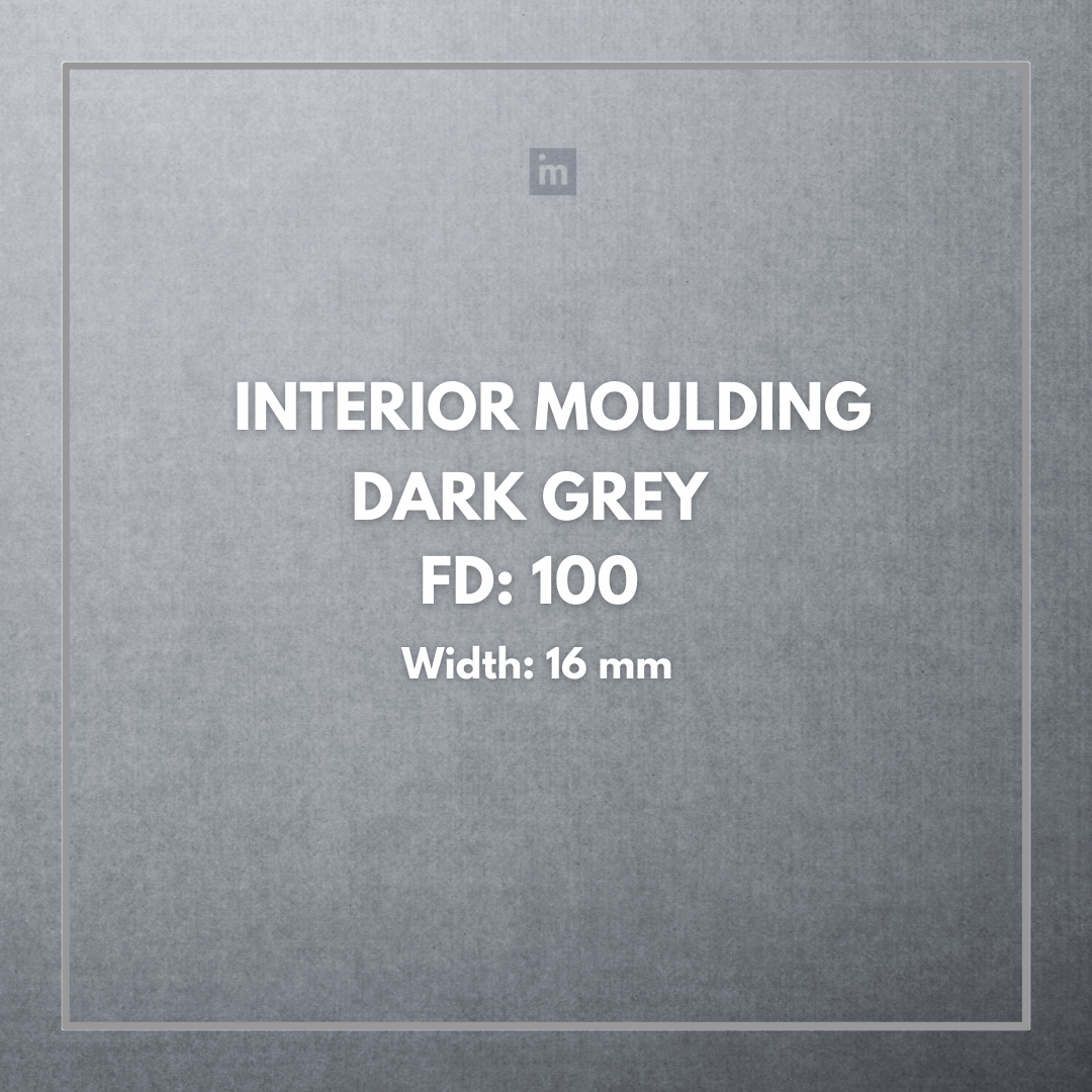 FW 100- 16MM WIDTH - DARK GREY- FLOURISH INTERIOR MOULDING