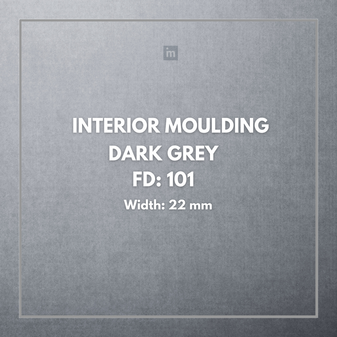 FW 101- 22MM WIDTH - DARK GREY- FLOURISH INTERIOR MOULDING