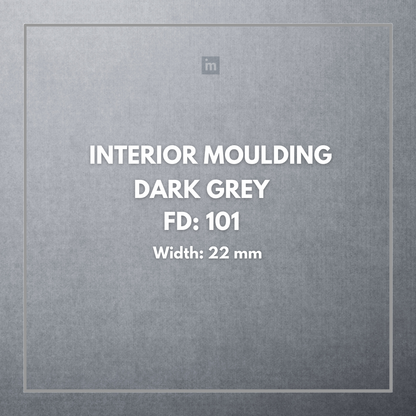 FW 101- 22MM WIDTH - DARK GREY- FLOURISH INTERIOR MOULDING
