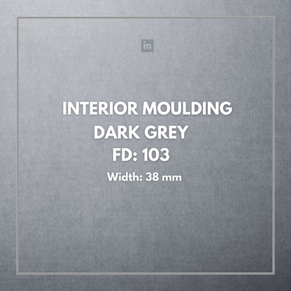 FW 103- 38MM WIDTH - DARK GREY- FLOURISH INTERIOR MOULDING