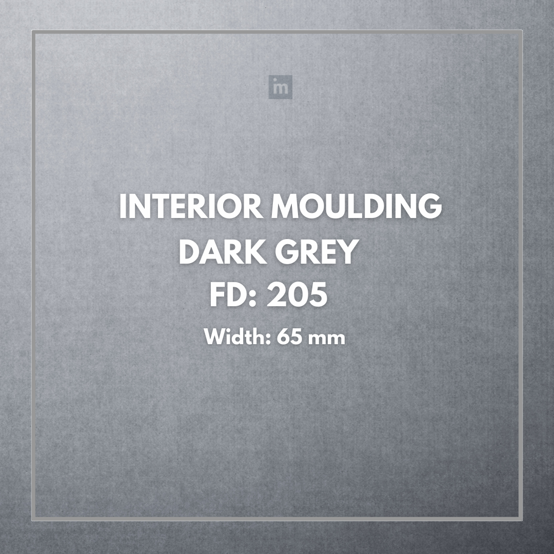 FW 205- 65MM WIDTH - DARK GREY- FLOURISH INTERIOR MOULDING