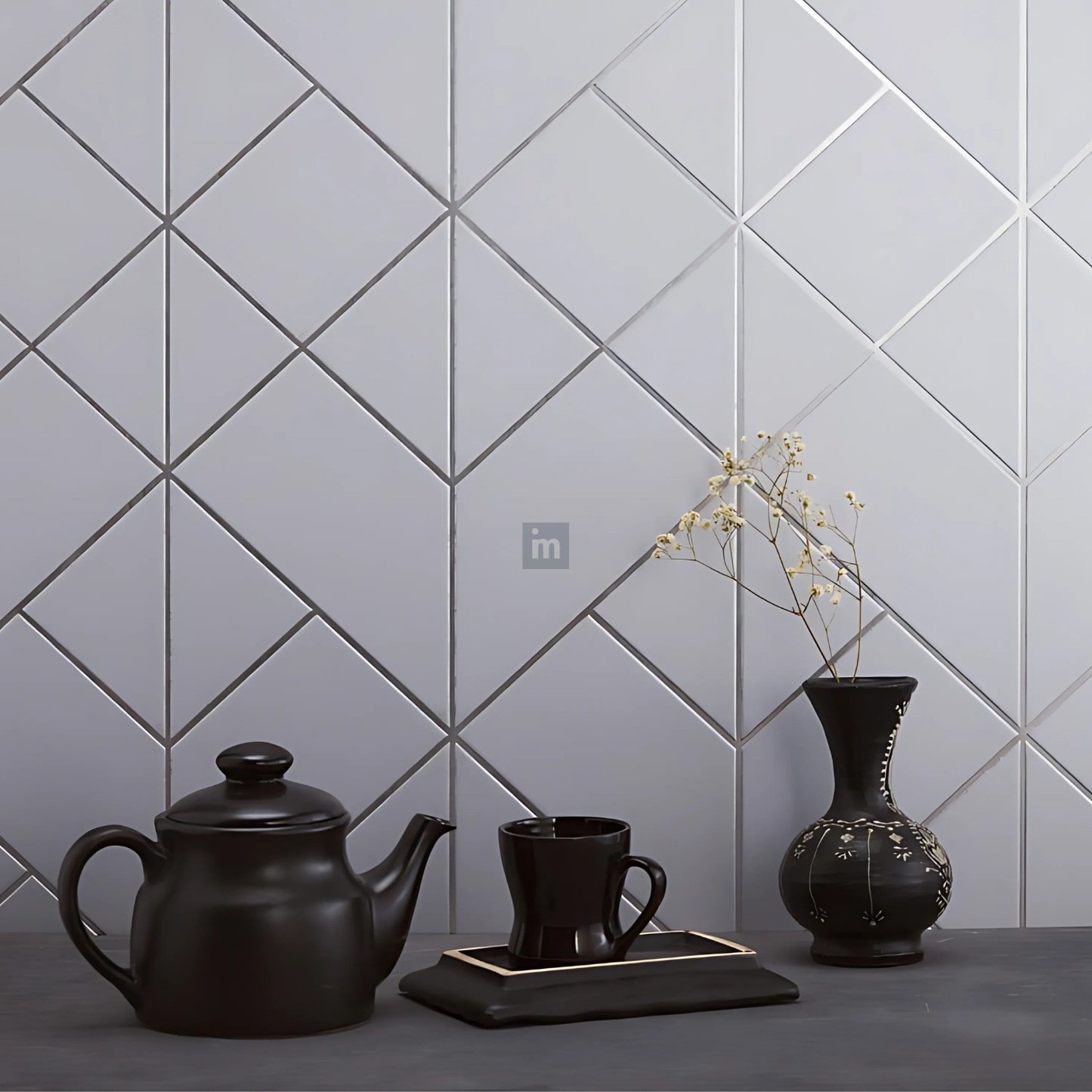 EA 36 - 8FT X 600MM X 4MM - CHARCO CHARM - DECORATIVE CHARCOAL PANELS