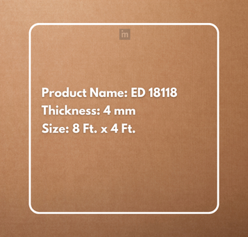 ED 18118 - 8 FT X 4 FT X 4MM - DECORATIVE CHARCOAL PANELS