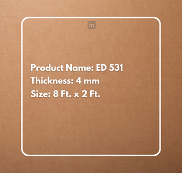 ED 531 - 8 FT X 2 FT X 4MM - DECORATIVE CHARCOAL PANELS