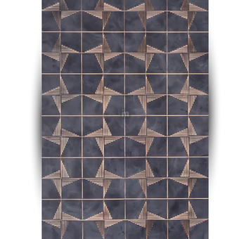 ED 531 - 8 FT X 2 FT X 4MM - DECORATIVE CHARCOAL PANELS