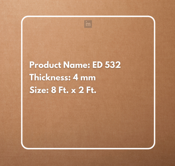 ED 532 - 8 FT X 2 FT X 4MM - DECORATIVE CHARCOAL PANELS